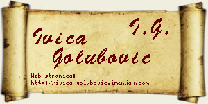 Ivica Golubović vizit kartica